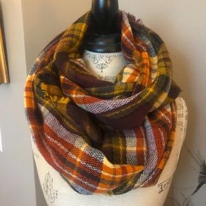 Fall colors infinity scarf